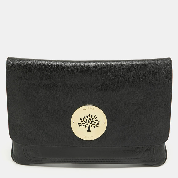 Mulberry Accessories - MULBERRY Black Leather Daria Laptop Case